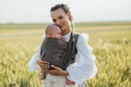 Baby Wrap, chevron weave (100% linen) - ARROW - WOOD - size S #babywearing