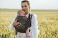 Baby Wrap, chevron weave (100% linen) - ARROW - WOOD - size S #babywearing