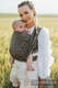 Baby Wrap, chevron weave (100% linen) - ARROW - WOOD - size M #babywearing