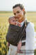 Baby Wrap, chevron weave (100% linen) - ARROW - WOOD - size M #babywearing