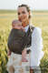 Baby Wrap, chevron weave (100% linen) - ARROW - WOOD - size M #babywearing