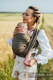 Baby Wrap, chevron weave (100% linen) - ARROW - WOOD - size M #babywearing