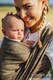 Baby Wrap, chevron weave (100% linen) - ARROW - WOOD - size M #babywearing