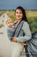 Baby Wrap, chevron weave (100% linen) - ARROW - WAVE - size XS #babywearing