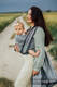 Baby Wrap, chevron weave (100% linen) - ARROW - WAVE - size XS #babywearing