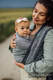 Baby Wrap, chevron weave (100% linen) - ARROW - WAVE - size XS #babywearing