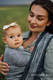Baby Wrap, chevron weave (100% linen) - ARROW - WAVE - size XS #babywearing
