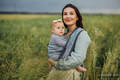 Baby Wrap, chevron weave (100% linen) - ARROW - WAVE - size XS #babywearing