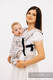 Marsupio LennyLight, misura Standard, tessitura jacquard, 61% cotone, 39% viscosa di bamboo - EAGLE ROCKS - PEAK #babywearing