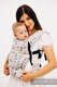 Marsupio LennyLight, misura Standard, tessitura jacquard, 61% cotone, 39% viscosa di bamboo - EAGLE ROCKS - PEAK #babywearing