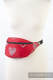 Waist Bag made of woven fabric, (100% cotton) - SWEETHEART RED & GRAY #babywearing