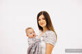 Fascia ad anelli, tessitura Jacquard (61% cotone, 39% viscosa di bamboo) - spalla aperta - EAGLE ROCKS - PEAK - taglia standard 1.8m  #babywearing
