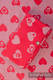 Baby Wrap, Jacquard Weave (100% cotton) - SWEETHEART RED & GRAY - size L #babywearing