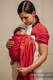 Ring Sling, Herringbone Weave (100% cotton) - with gathered shoulder - LITTLE HERRINGBONE SEDONA - standard 1.8m #babywearing