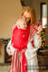 Baby Wrap, Jacquard Weave (100% cotton) - STARS RED & GRAY - size L #babywearing