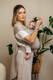 WRAP-TAI carrier Mini, broken-twill weave - 100% cotton - with hood - PEANUT BUTTER #babywearing