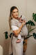 WRAP-TAI carrier Mini, broken-twill weave - 100% cotton - with hood - PEANUT BUTTER #babywearing