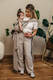 WRAP-TAI carrier Mini, broken-twill weave - 100% cotton - with hood - PEANUT BUTTER #babywearing