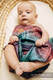 Fraldas de musselina de bambu, Tamanho 65x65 cm, PEACOCK'S TAIL - BLACK OPAL SMOKY (2ª qualidade) #babywearing