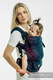 LennyUpGrade PRO - verstelbare draagzak, Maat Standaard, PEACOCK'S TAIL - BLACK OPAL  #babywearing