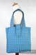 Shoulder bag - 100% cotton - ZIGZAG TURQUOISE & PURPLE - standard size 37cmx37cm #babywearing
