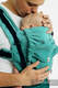 LennyUpGrade PRO - justerbar bæresæle, Størrelse Standard, LITTLE HERRINGBONE - OMBRE GREEN  #babywearing