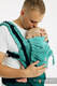 LennyUpGrade PRO - justerbar bæresæle, Størrelse Standard, LITTLE HERRINGBONE - OMBRE GREEN  #babywearing
