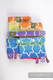 Drool Pads & Reach Straps Set, (60% cotton, 40% polyester) - RAINBOW STARS #babywearing