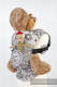 Puppentragehilfe, hergestellt vom gewebten Stoff (100% Baumwolle) - HORIZON'S VERGE BLACK & CREAM #babywearing