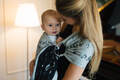 Żakardowa chusta kółkowa do noszenia dzieci, (100% bawełna), ramię bez zakładek - MELODY - POLONAISE - standard 1.8m #babywearing