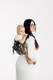 Lenny Buckle Onbuhimo PRO baby carrier, toddler size, jacquard weave (65% cotton 35% silkk) - QUEEN OF THE NIGHT - PAMINA #babywearing