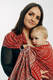 RingSling, Jacquardwebung (100% Baumwolle), mit Raffung an den Ringen - PEACOCOK'S TAIL - HOLIDAY - standard 1.8m #babywearing