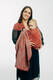 RingSling, Jacquardwebung (100% Baumwolle), mit Raffung an den Ringen - PEACOCOK'S TAIL - HOLIDAY - standard 1.8m #babywearing