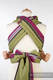 Nosidełko dla dzieci MEI-TAI Toddler, bawełna skośno-krzyżowa, z kapturkiem, Limonka z Khaki #babywearing