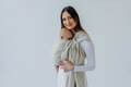 Bandolera de anillas - 50% algodón, 25% cáñamo, 25% lyocell - sarga cruzada - AIRY - standard 1.8m #babywearing