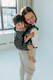 Marsupio LennyPreschool, misura Preschool, tessitura Jacquard, 100% cotone - WILD SOUL - COCOON #babywearing