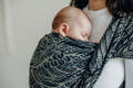 Fascia portabebè, tessitura Jacquard (100% cotone) - WILD SOUL - COCOON - taglia XS #babywearing