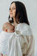 Żakardowa chusta kółkowa do noszenia dzieci, 100% wiskoza bambusowa, ramię bez zakładek - VIRIDIFLORA  - MILKY WAY - standard 1.8m #babywearing