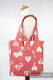 Shoulder bag made of wrap fabric (100% cotton) - SWEETHEART CORAL & CREME - standard size 37cmx37cm (grade B) #babywearing