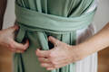 Stretchy/Elastic Baby Sling - Sage - standard size 5.0 m #babywearing