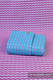 Baby Wrap, Jacquard Weave (100% cotton) - ZigZag Turquoise & Pink  - size S (grade B) #babywearing
