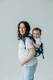 Nosidło Klamrowe Onbuhimo PRO z tkaniny żakardowej (100% wiskoza bambusowa), rozmiar Standard - BIRDY - SKYWARD #babywearing