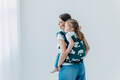 Nosidełko LennyPreschool  z tkaniny żakardowej (100% wiskoza bambusowa), rozmiar preschool - BIRDY - SKYWARD #babywearing