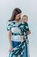 Żakardowa chusta do noszenia dzieci, 100% wiskoza bambusowa - BIRDY - SKYWARD - rozmiar XS #babywearing