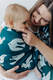 Żakardowa chusta kółkowa do noszenia dzieci, 100% wiskoza bambusowa, ramię bez zakładek - BIRDY - SKYWARD - standard 1.8m #babywearing