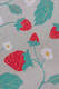 LennyLight Carrier, Standard Size, jacquard weave 100% cotton - STRAWBERRIES #babywearing