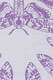 LennyLight Carrier, Standard Size, jacquard weave (47% cotton, 37% linen, 16% tussah silk) - QUEEN OF THE NIGHT - UBE REVERSE #babywearing