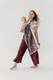 Bandolera de anillas, tejido Jacquard (100% algodón) - con plegado simple - MOOMINVALLEY - SHOW ME - standard 1.8m #babywearing