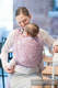 Żakardowa chusta do noszenia dzieci, 100% bawełna - PAISLEY PURPURA z KREMEM - rozmiar S #babywearing