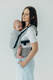 My First Carrier - LennyUpGrade PRO, Standard Size, herringbone weave 100% cotton - LITTLE HERRINGBONE GREY #babywearing